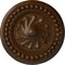 Ekena Millwork Foster Shell Ceiling Medallion (Fits Canopies up to 9 5/8"), 15 3/4"OD x 2"P, Root Beer Crackle CM15FORBC - alternate 1